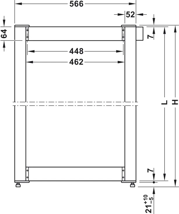 Aluminium kadersysteem, Häfele DressCode, Service+