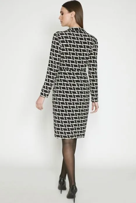 Batida jurk met grafische print