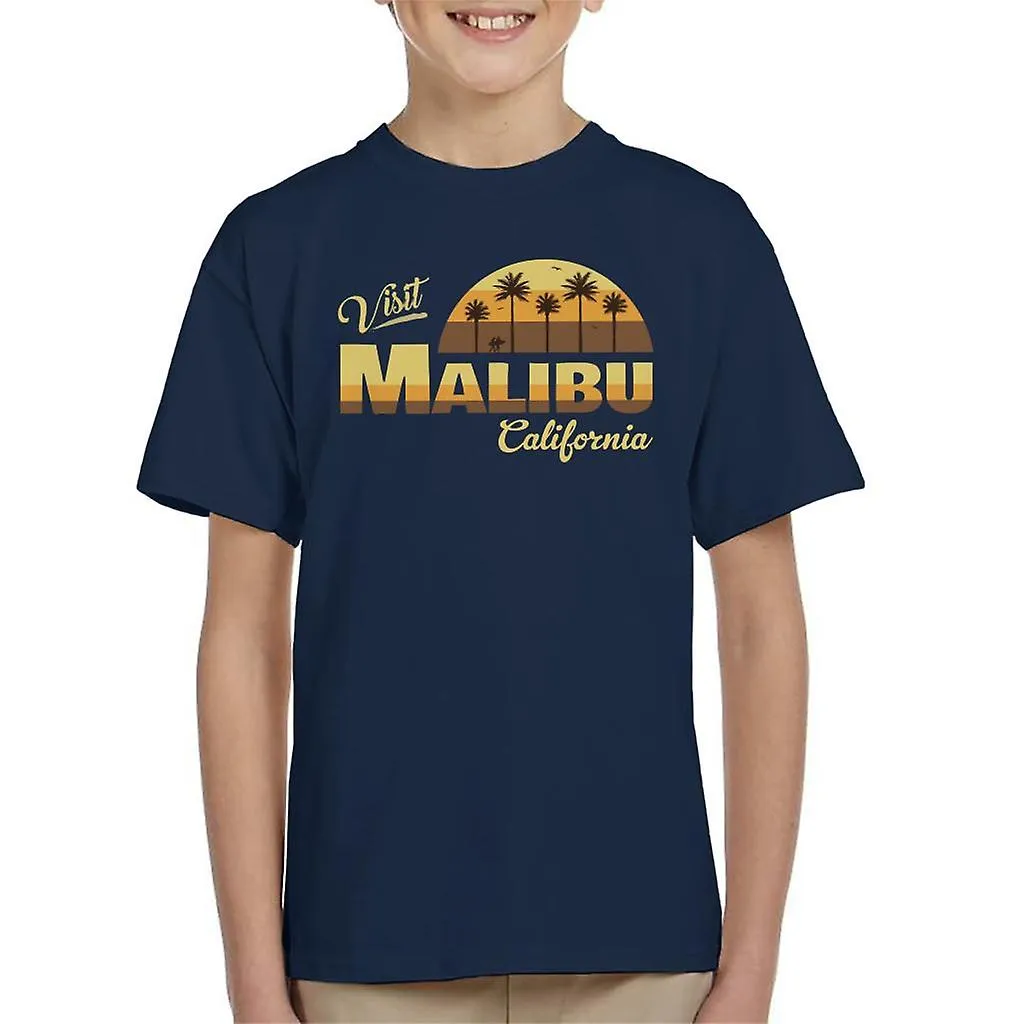 BEZOEK MALIBU RETRO CALIFORNIë KID'S TSHIRT