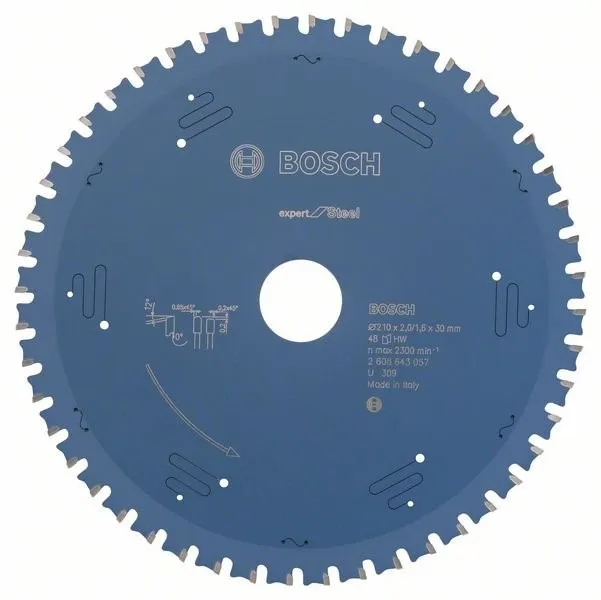 BOSCH Cirkelzaagblad Expert for Steel 160 x 20 x 2,0 mm, 30 2608643054