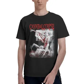 CanNibal Skull CorPse Heren Comfortabel T-Shirt Tour 2024 Unise Modieuze T-shirts
