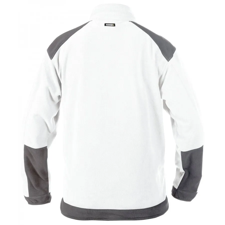 Dassy Kazan Women Tweekleurige fleecevest voor dames Wit/Cementgrijs