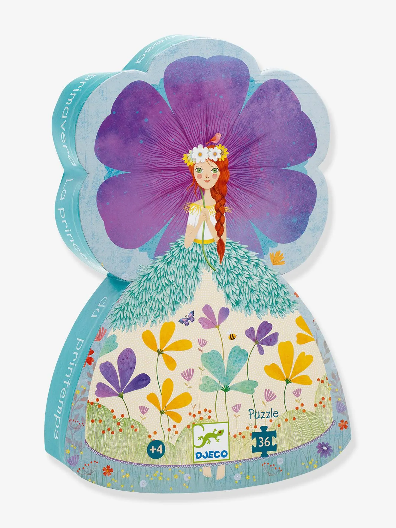 DJECO  PUZZEL DE VOORJAARSPRINSES 36 STUKS DJECO  BLAUW