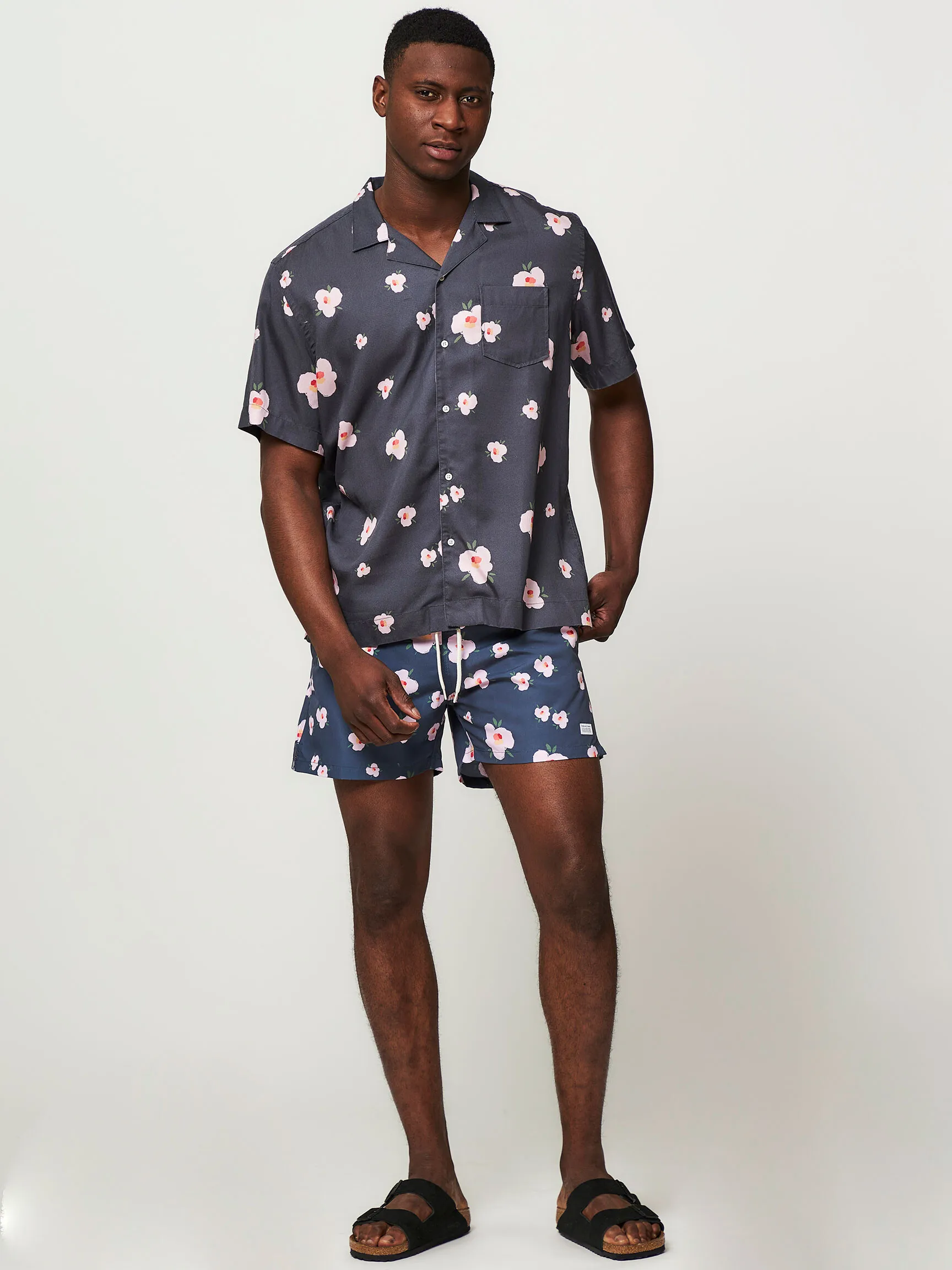 Edmmond Studios Orchid, tencel shirt with print
