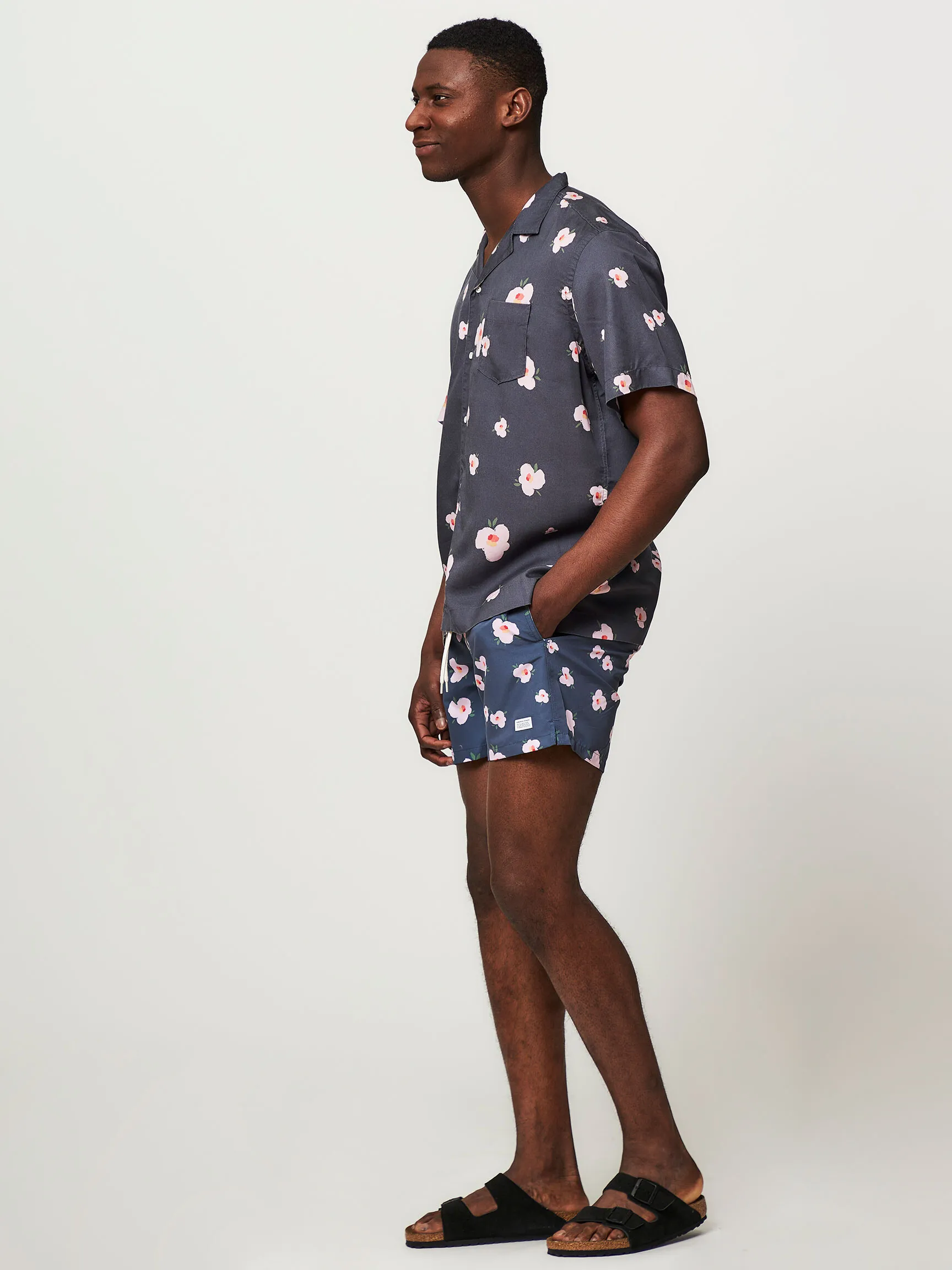 Edmmond Studios Orchid, tencel shirt with print