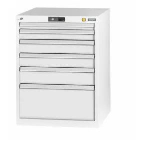 GARANT GridLine ESD-gereedschapskast compleet met lades, 20×24G, Hoogte mm/Model: 800/6