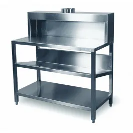HAMACH Mengtafel RVS met afzuiging