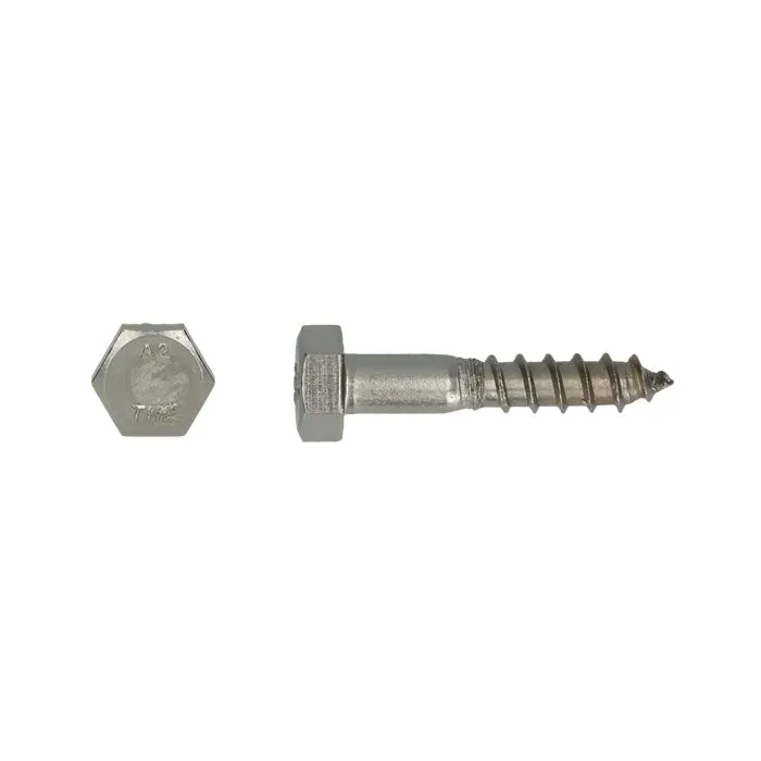 Houtdraadbout DIN 571 Ø8,00x45 A2