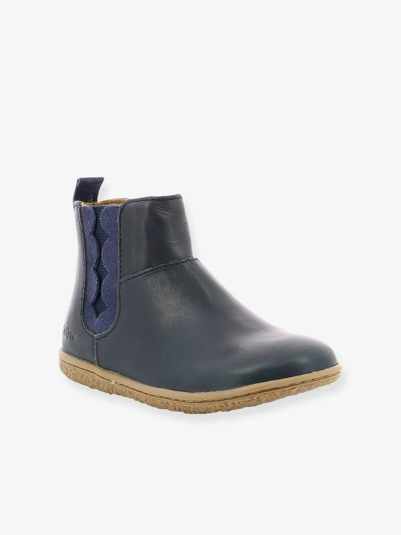 KICKERS  LAARSJES VETUDI KICKERS® VOOR MEISJES  METALLIC MARINEBLAUW