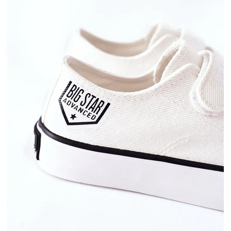 Kindersneakers met klittenband Big Star FF374061 Wit