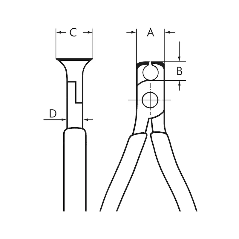 Kopkniptang DIN ISO 5748