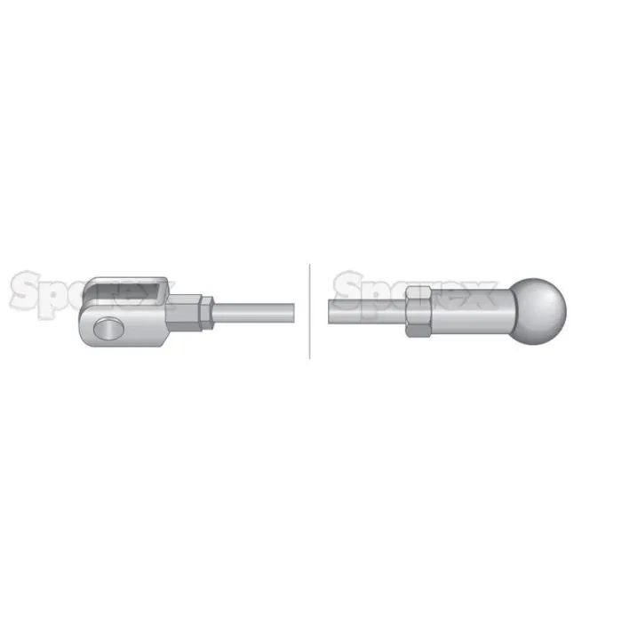 KOPPELINGS KABELS  LENGTE: 1556MM, LENGTE BUITENKABEL: 1175MM.