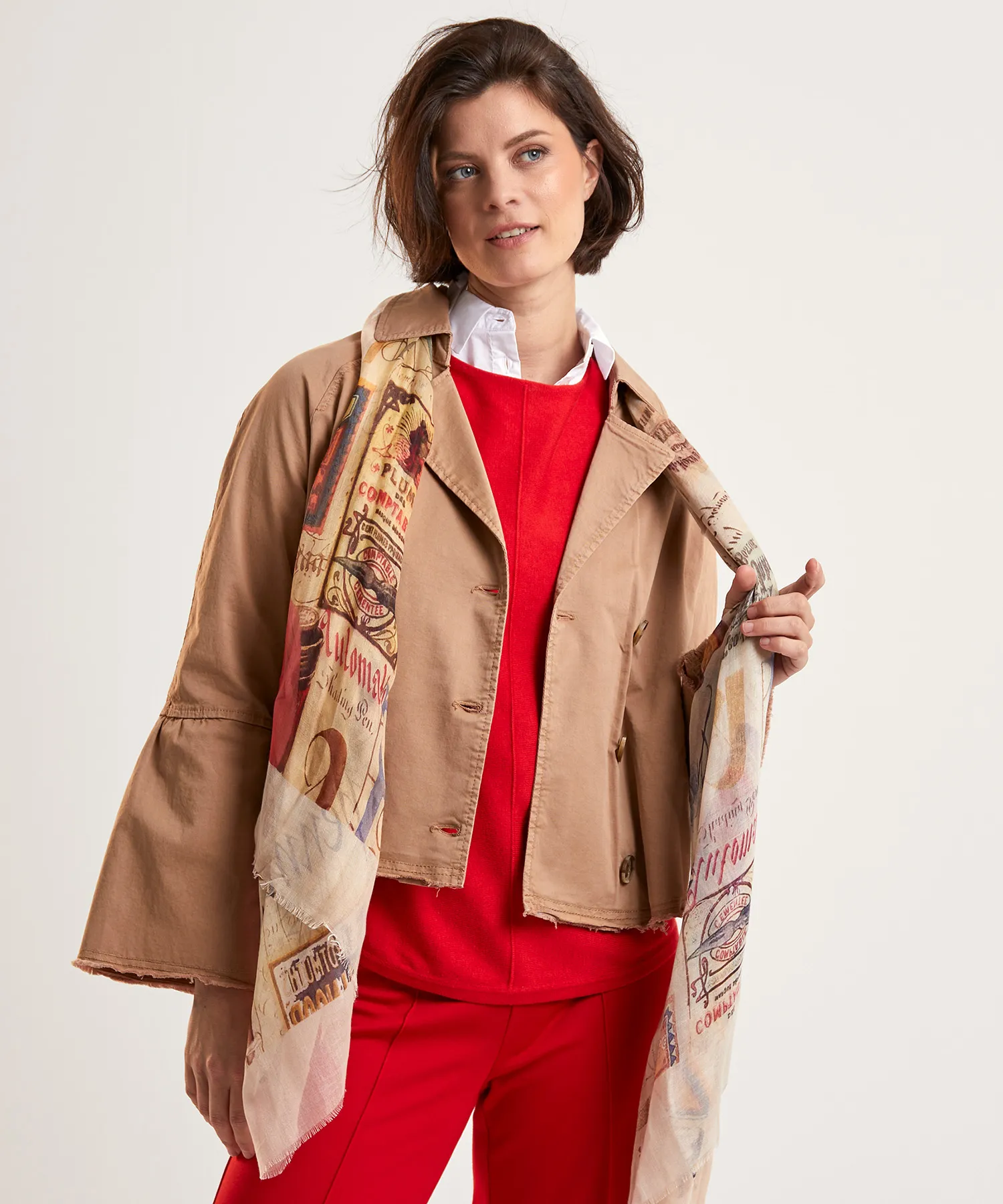 LaSalle sjaaltje multicolorprint