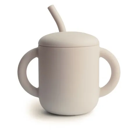 Mushie – Drinkbeker met rietje