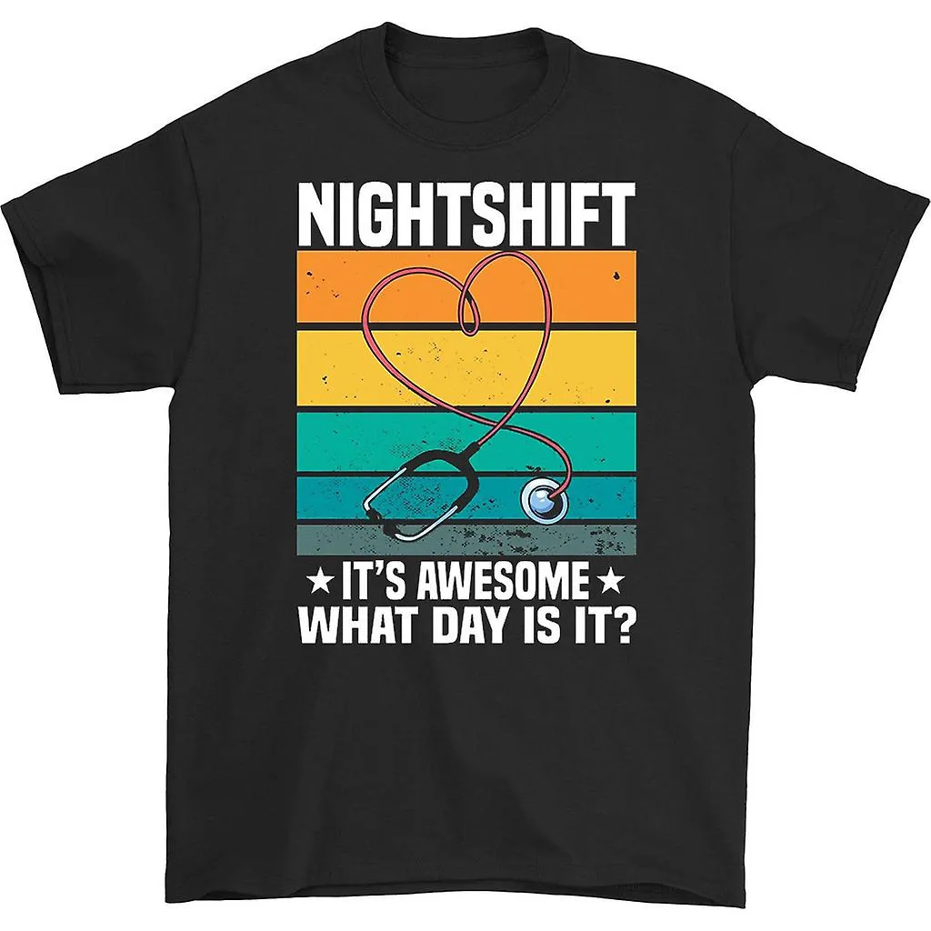 NACHTDIENST HET IS GEWELDIG WELKE DAG IS HET TSHIRT