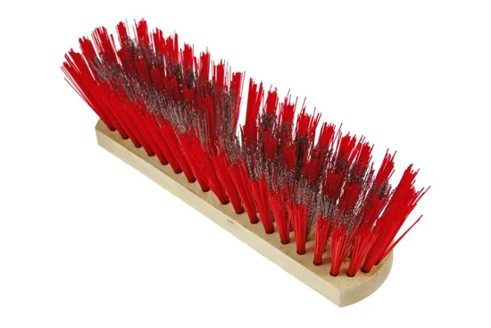 ONKRUIDBEZEM ROOD/STAAL INCL.STEEL