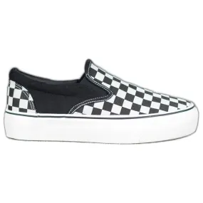 SHELOVET Zwart-witte slipons op het platform