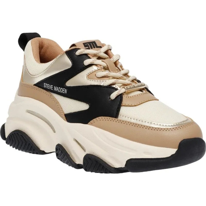 STEVE MADDEN  PROGRESSIVE SNEAKERS  BEIGE
