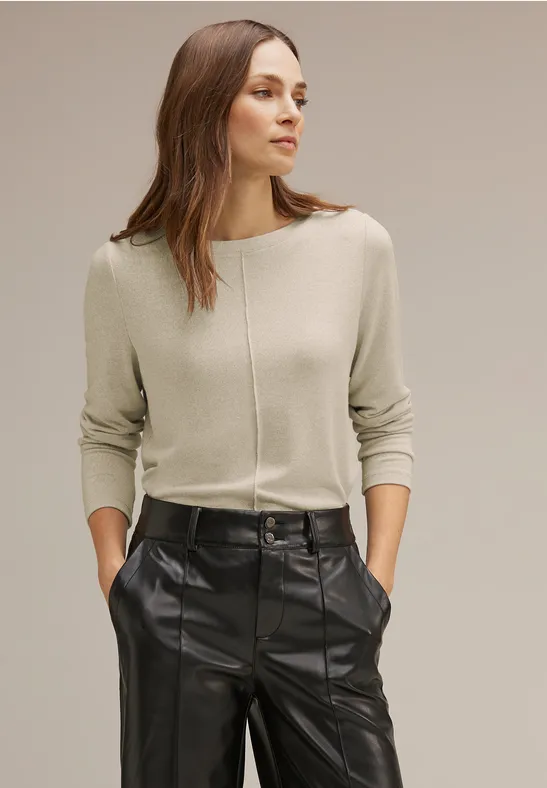 Street One Cosy gemêleerd shirt