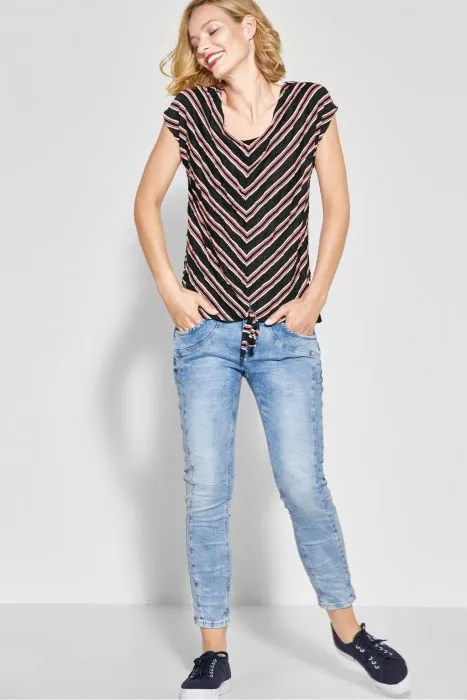 Street One shirt met strepenprint