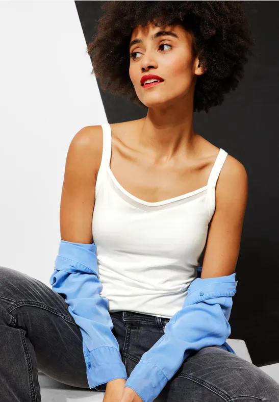 Street One Top met meshdetail