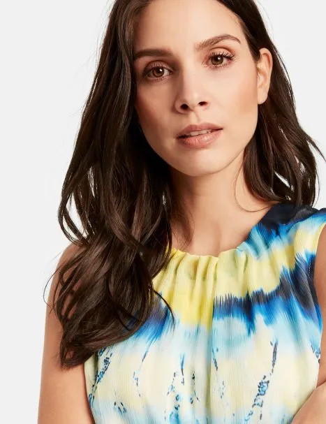 TAIFUN BLOUSETOP MET TIEDYE EFFECT