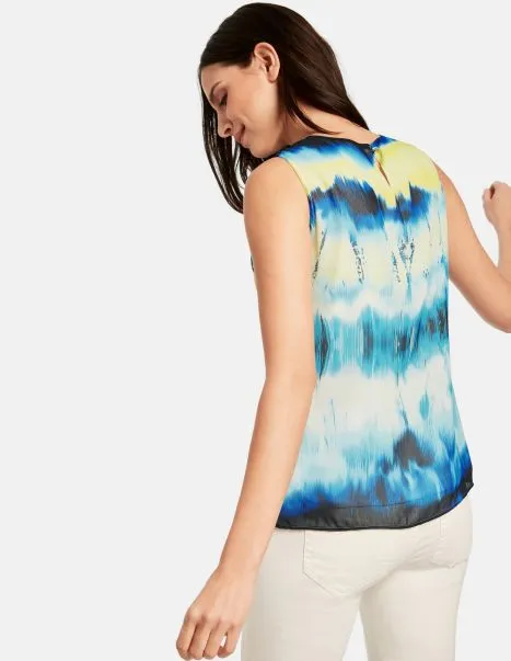 TAIFUN BLOUSETOP MET TIEDYE EFFECT