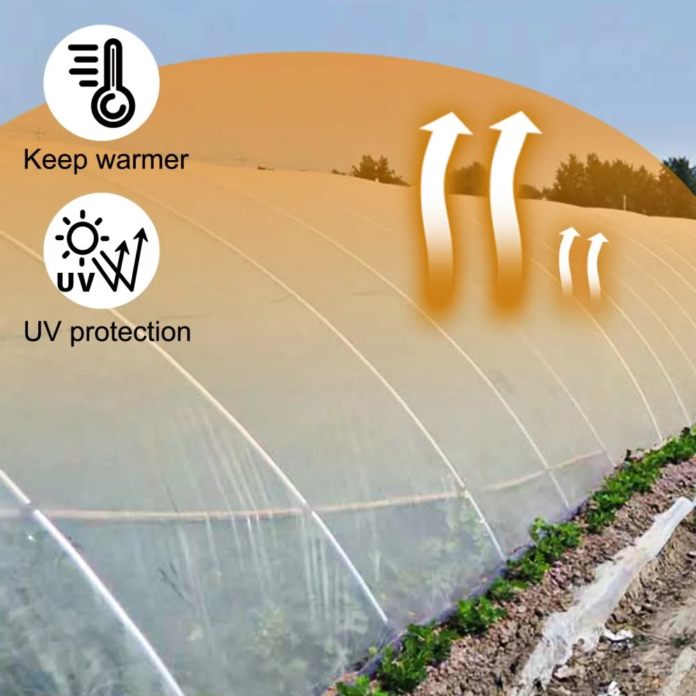 VEVOR Broeikas Folie PE Folietunnel Broeibak 10x25ft Tomatenkas Folie Tuinfolie