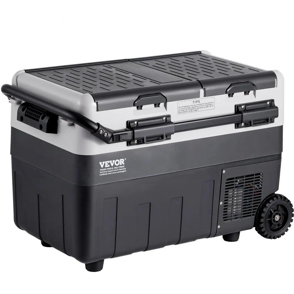 VEVOR draagbare autokoelkast met vriesvak, koelboxcompressor, 40 liter, dubbele zone