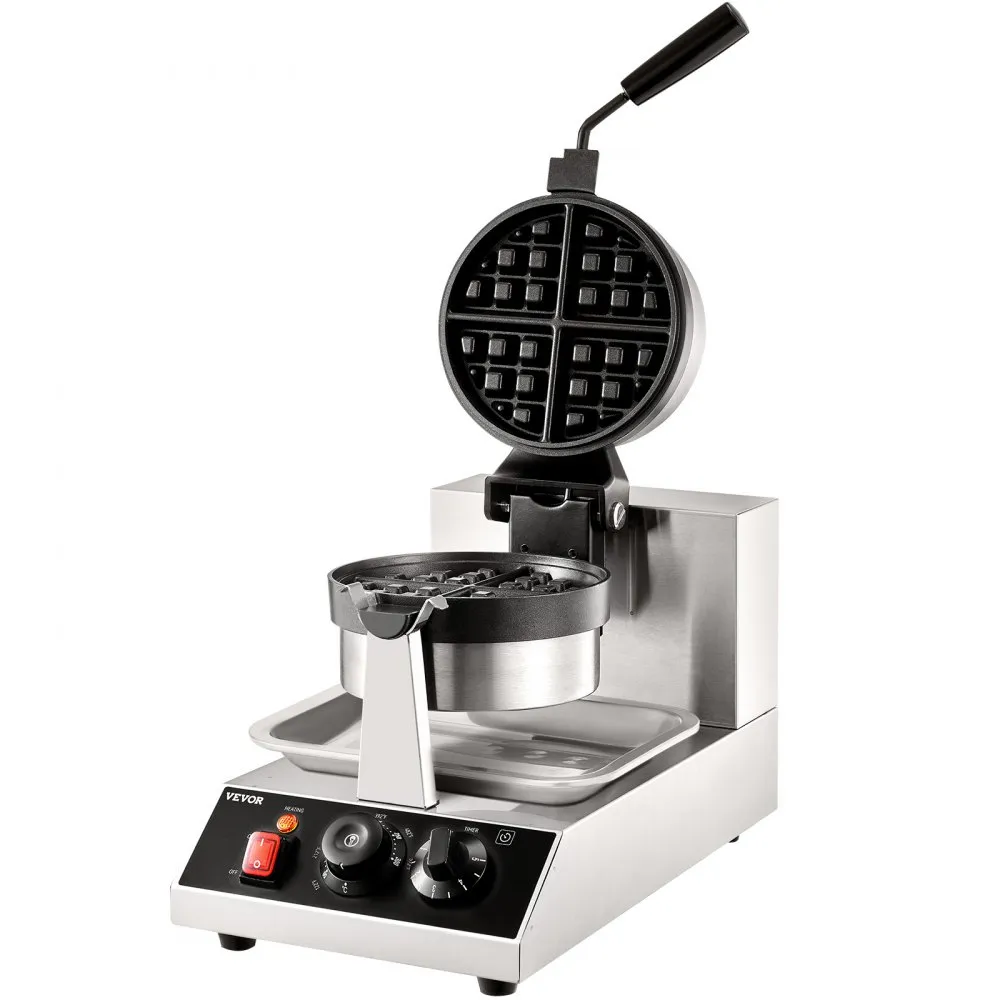 VEVOR wafelijzer wafel broodrooster elektrische grill 1300W wafelijzer 220V contactgrill