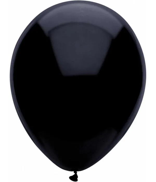 Zwarte ballonnen 30cm 10 stuks